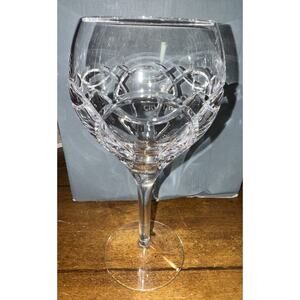 Waterford Crystal CLANNAD Claret Red Wine Glass 8 1/8" Celtic Knot